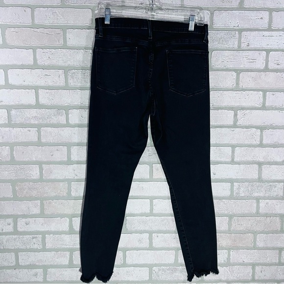 Frame Le High Skinny Jeans in Whittier Wash with Chewed Hem Size 32 - Picture 6 of 10